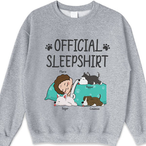 Official Sleepshirt - Dog Personalized Custom Unisex T-shirt, Hoodie, Sweatshirt - Christmas Gift For Pet Owners, Pet Lovers