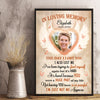The Day I Lost You I Also Lost Me - In Loving Memory - Upload Image, Personalized Vertical Poster
