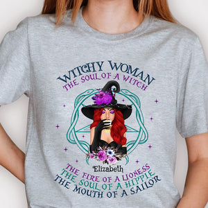 The Soul Of A Witch - Personalized Unisex T-Shirt, Halloween Ideas..