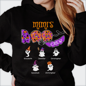 Boo Crew With Halloween Ghosts - Personalized Unisex T-Shirt, Halloween Ideas..