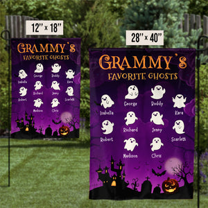 Halloween And Favorite Ghosts - Personalized Flag.