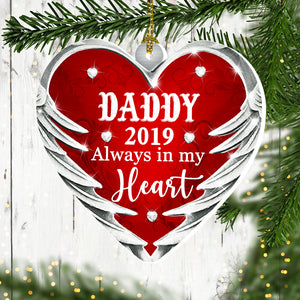 Always In My Heart - Personalized Shaped Ornament.