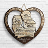 I Choose You At The Beginning And End Of Everyday - Gift For Couples, Husband Wife - Personalized Shaped Door Sign