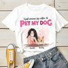 Sip My Coffee And Pet My Dogs  - Personalized Custom Unisex T-shirt