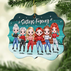 There Is No Greater Gift Than Sisters - Personalized Shaped Ornament.