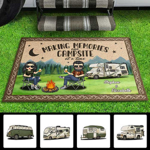 Life Is Better At The Campsite - Personalized Decorative Mat - Gift For Camping Lovers