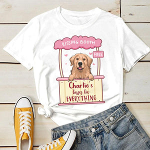 Dog's Kisses Fix Everything - Personalized Custom Unisex T-shirt.