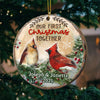 Our First Christmas Together - Personalized Custom Round Shaped Wood Christmas Ornament