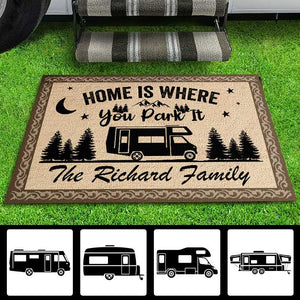 Making Memories One Campsite - Personalized Decorative Mat - Gift For Camping Lovers