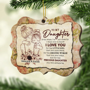 I Love You For The Precious Daughter You Will Always Be - Personalized Shaped Ornament.