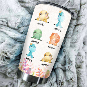 Mother is Walking (Dinosaur) - Personalized Tumbler.