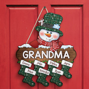 Winter Is Coming - Family Personalized Custom Wood Sign - Christmas Gift For Grandma