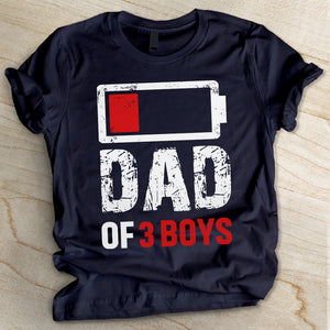 Dad Of The Boys And Girls - Gift for Dad, Personalized Unisex T-Shirt.