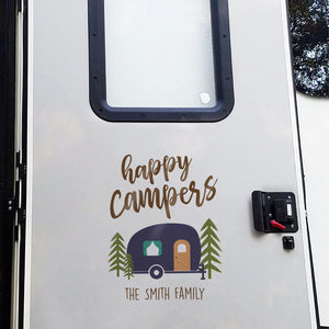 Happy Campers - RV Decal.