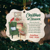 Christmas In Heaven - Personalized Custom Benelux Shaped Wood Christmas Ornament