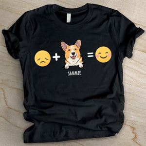 Happy Dog Icon - Personalized Custom Unisex T-shirt.