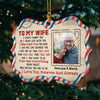 I Love You, Forever And Always - Upload Image, Gift For Couples - Personalized Custom Benelux Shaped Wood Christmas Ornament
