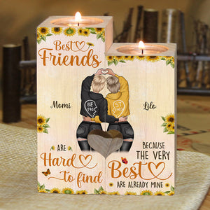 Best Friends Are Hard To Find - Gift For Bestie - Personalized Candle Holder.