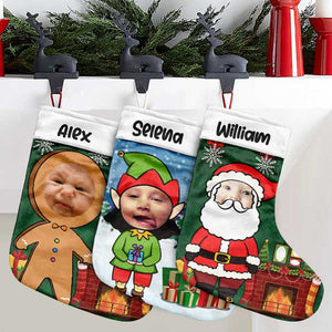 Have A Fun Christmas - Christmas Characters - Personalized Christmas Stocking.