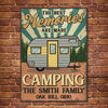The Best Memories Are Made While Camping - Personalized Metal Sign