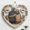 Till Our Last Breath - Personalized Shaped Wood Sign - Gift For Couples, Husband Wife