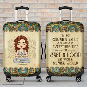I'm Sage & Hood And Wish A Mufuka Would - Personalized Luggage Cover