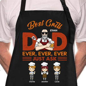 Best Grill Dad Ever Just Ask - Gift For Dad - Personalized Apron