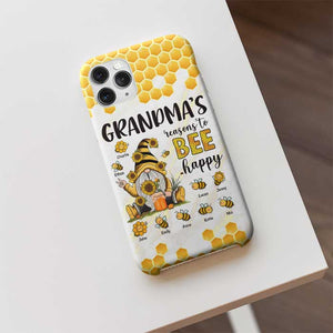 Mom Grandma Reasons To Bee Happy - Gift For Mom, Grandma - Personalized Phone Case