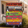 Trick Or Treat Trail - Personalized Metal Sign