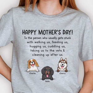 Happy Mother's Day To Dog Mom - Gift For Mother's Day, Personalized Unisex T-shirt, Hoodie.