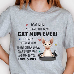 I Would Claw Up Her Face - Gift For Cat Mum, Personalized Unisex T-shirt, Hoodie.