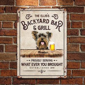 Custom Dog And Cat Upload Image - Gift For Dog Lovers, Personalized Metal Sign.