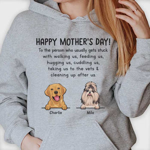 Happy Mother's Day To Dog Mom - Gift For Mother's Day, Personalized Unisex T-shirt, Hoodie.