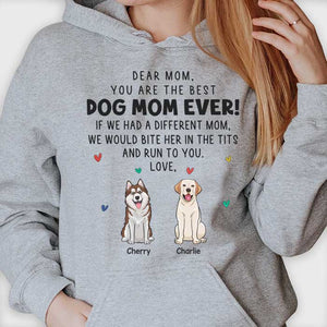 Thank You For Being My Mum - Mother's Day Gifts, Gift For Dog Mum, Personalized Unisex T-shirt, Hoodie.