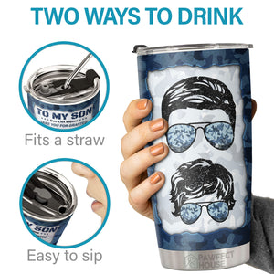 How Others See You Is Not Important, How You See Yourself Means Everything - Tumbler - To My Son, Gift For Son, Son Gift From Dad, Birthday Gift For Son