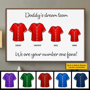 We Are Your Number One Fan - Personalized Horizontal Poster.