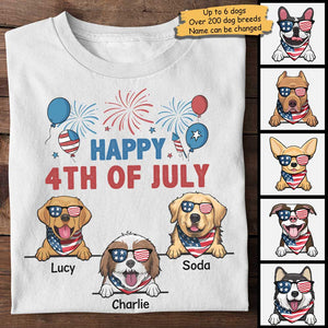 Happy 4th Of July Anniversary - Gift for 4th Of July - Personalized Unisex T-Shirt.