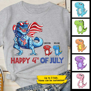 Happy 4th Of July  - Gift For 4th Of July - Personalized Unisex T-Shirt.