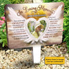 In My Heart I Hold A Place That Only You Can Fill - Personalized Custom Acrylic Garden Stake