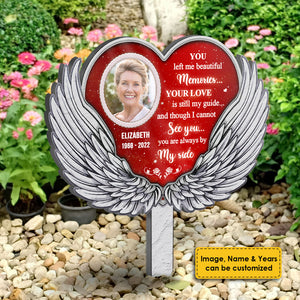I Can't See You, But Your Love Is Still My Guide - Upload Image, Personalized Custom Acrylic Garden Stake.