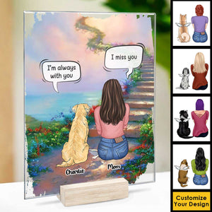 I Still Talk About You, Mom And Fur Baby - Personalized Acrylic Plaque.
