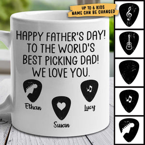 To The Best Picking Dad - Gift For Dad - Personalized Mug.