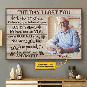 The Day I Lost You - Personalized Horizontal Poster.