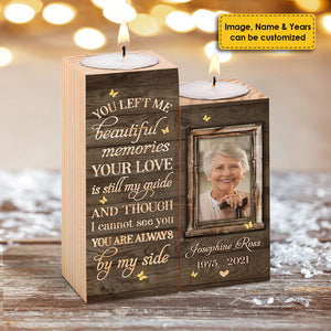 You're Always By My Side - Upload Image, Personalized Candle Holder.