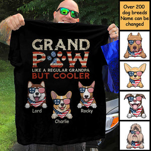 American Grandpaw - Gifts For 4th Of July - Personalized Unisex T-Shirt.