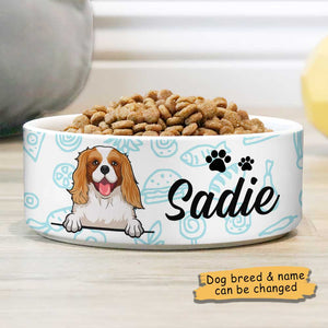 Food World, Gift For Dog Lovers - Personalized Custom Dog Bowls.