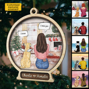 Memorial Snowball - Christmas Is On Its Way - Personalized Shaped Ornament.