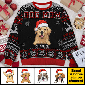 Best Dog Mom & Dog Dad Ever - Personalized All-Over-Print Sweatshirt.