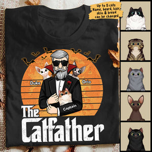 The Cat Dracula Father - Personalized Unisex T-Shirt.