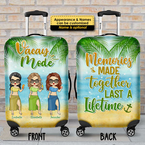 Memories Made Together Last A Lifetime - Gift For Bestie, Personalized Luggage Cover